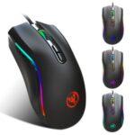 HXSJ A869RGB (Upgrade Version) Macro Definition RGB Luminous Game Playing Mouse