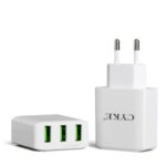 CYKE USB-30 5V 3A Power Adapter 3 USB Smart Travel Wall Charger – EU Plug