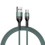 USAMS US-SJ449 U55 Type-C Nylon Braided Data Cable, 1m [30Pcs/Set] – Green