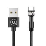 USAMS US-SJ473 U59 Type-C Rotatable Magnetic Charging Data Cable 2.4A 1m – Black