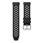 Bi-color Silicone Smart Watch Strap for Huawei Watch GT 2e – Black / Black