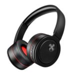 PICUN Over-ear Bluetooth 5.0 Stereo Foldable Headphone Headset – Black / Red