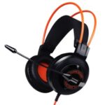 SOMIC G925 Corded Headset Over-ear Wired Headphone Stereo Headset with Microphone – Orange