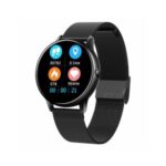 C009 1.3 inch Sport Smart Bracelet Blood Pressure Heart Rate Monitor Smart Watch – Black/Steel Strap