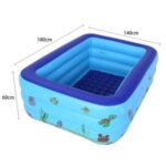 Household Baby Inflatable Pool Inflatable Square Swimming Bathtub Pool – 1.8m