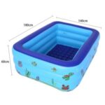 Household Baby Inflatable Pool Inflatable Square Swimming Bathtub Pool – 1.8m
