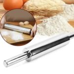 Stainless Steel Rolling Pin Non-stick Pastry Dough Baking Kitchen Tool-Style D – 30cm
