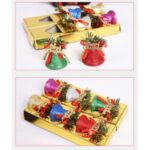 6Pcs Merry Christmas Tree Bells Colorful Xmas Pendant Accessories – 6Pcs 3.5cm Diameter