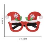 Christmas Glasses Decorative Eyeglasses Santa Snowman Bear Elk Frame Xmas Decor Kids Gift – Q