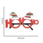 Christmas Glasses Decorative Eyeglasses Santa Snowman Bear Elk Frame Xmas Decor Kids Gift – X