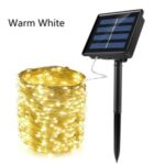 12m Solar String Light [100-LED, 8 Models] Garden Festival Wedding Decor Fairy Lamp-8 Modes 12m 100 – LED Warm White