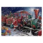 Christmas DIY Puzzle Painting Xmas Christmas Gifts Toy Home Party Decor – Santa