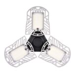 40-LED Tri-Folding Lamp 6000K 40W Ceiling Light Adjustable High Bay LED Garage Light – White