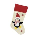 Christmas Socks Socking Xmas Gift Bag Santa Claus/Snowman/Elk Christmas Tree Decor – Penguin