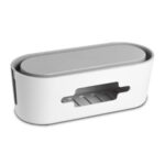 Socket Cable Management Box Cord Organizer Storage Box Power Strip Cable Sleeve – Grey Cover