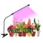 10W USB Timing Plant Grow Light Full Spectrum Desk Clip Lamp 9 Mode Dimmable EU Plug