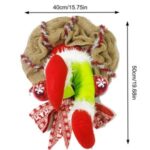 Stealer Thief Christmas Wreath Xmas Decor Burglar Christmas Garland Decoration – L