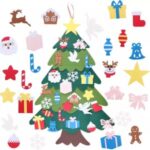 DIY Felt Christmas Tree Fairy Door Wall Hanging Xmas Decoration