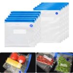 4Pcs/Set Resealable Ziplock Bag Food Packaging Clear Pouch 26x28cm