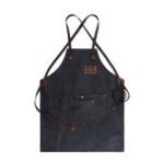Vintage Cotton Aprons Waterproof Bib Multi-tool Pocket Apron for Men – Black
