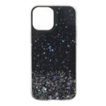 Starry Sky Epoxy Sparkle TPU Shell Phone Case for iPhone 12 Pro Max – Black
