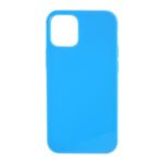 Solid Color Glossy TPU Phone Cover Case for iPhone 12 Pro Max – Dark Blue