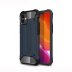Armor Guard Plastic + TPU Hybrid Case Protector Shell for iPhone 12 mini – Dark Blue