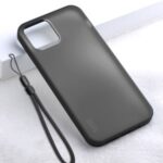 X-LEVEL Matte Texture TPU + Plastic Hybrid Phone Cover for iPhone 12 mini Case – Black