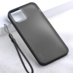 X-LEVEL Matte Texture TPU + Plastic Hybrid Protector Phone Cover for iPhone 12 Pro / 12 Case – Black