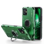 Drop-proof Metal Silicone Combo Case for iPhone 12 Pro/12 – Green