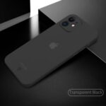 X-LEVEL Wing Series Ultra Thin Matte PP Phone Casing for iPhone 12 mini – Transparent Black