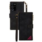 Wallet Phone Case PU Leather Coated TPU Cover for Samsung Galaxy Note20 Ultra 5G / Galaxy Note20 Ultra – Black