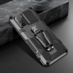 Kickstand Back Clip Plastic + TPU Hybrid Protector Cover for Samsung Galaxy Note 20/Note 20 5G – Black