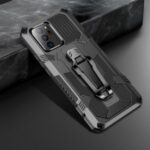 Kickstand Protective Back Clip Plastic + TPU Hybrid Cover for Samsung Galaxy Note20 Ultra/Note20 Ultra 5G – Black