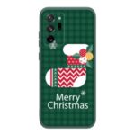 Christmas Series Liquid Silicone Phone Case for Samsung Galaxy Note 20/Note 20 5G – Sock