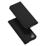 DUX DUCIS Skin Pro Series Card Slot PU Leather Phone Cover for Samsung Galaxy S20 FE/Fan Edition/S20 Lite – Black