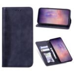 Business Style Splicing Shell Auto-absorbed Leather Wallet Case for Samsung Galaxy Note20 Ultra 5G/Galaxy Note20 Ultra – Dark Blue
