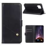 Wallet Leather Cover with Stand Protective Case for Samsung Galaxy A42 5G – Black