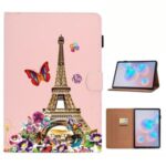 Pattern Printing Flip Leather Protective Case with Card Slots for Samsung Galaxy Tab S7 – Eiffel Tower