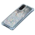 Pure Color Glitter Powder Quicksand TPU Case for Samsung Galaxy Note 20/Note 20 5G – Silver