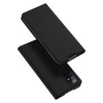 DUX DUCIS Skin Pro Series Leather Protector Flip Shell with Card Holder for Samsung Galaxy M51 – Black