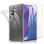 Clear TPU Case + Tempered Glass Screen Protector for Samsung Galaxy Note 20/Note 20 5G