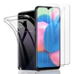Clear TPU Cover + Tempered Glass Screen Film for Samsung Galaxy A50