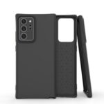 Matte TPU Back Cell Phone Case for Samsung Galaxy Note20 Ultra 5G / Galaxy Note20 Ultra – Black