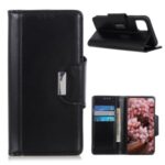PU Leather Wallet Stand Protector Durable Cover for Samsung Galaxy M51 (Side Fingerprint Version) – Black