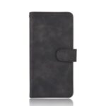 Skin-touch Leather Wallet Flip Case for Samsung Galaxy Z Fold2 5G – Black