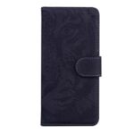 Imprinted Tiger Pattern PU Leather Magnetic Wallet Phone Case for Sony Xperia L4 – Black