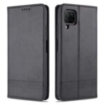 AZNS Auto-absorbed Leather Wallet Case for Huawei nova 6 SE/P40 lite 4G – Black