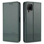 AZNS Auto-absorbed Leather Wallet Case for Huawei nova 6 SE/P40 lite 4G – Blackish Green