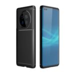 Carbon Fiber Skin Case TPU Back Cover for Huawei Mate 40 Pro – Black